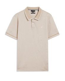 Men | Helta Short Sleeve Slim Fit Polo | White Pastel