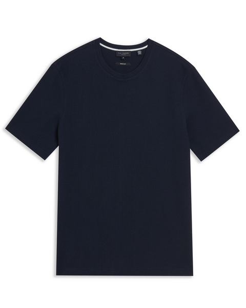 Men | Frute Short Sleeve Reg Textured T Shirt | Navy