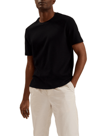 Men | Curlys Short Sleeve Reg Textured T Shirt | Black