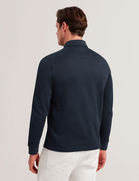 Men | Ingmar Long Sleeve Regular Fit Half Zip | Navy