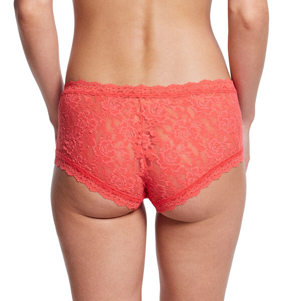 Signature Lace Boyshort | Hibiscus Bloom (Pink)