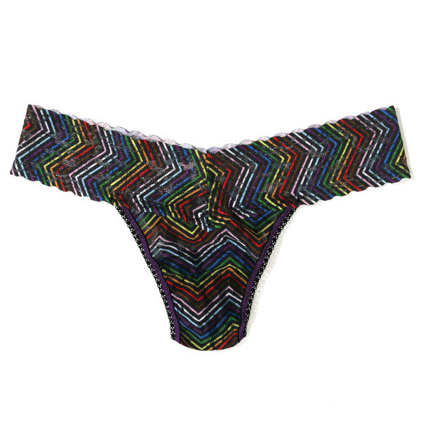 Petite Signature Lace Low Rise Thong | Up All Night