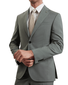 Men | Classic Wool Suit Jacket | Dark Green