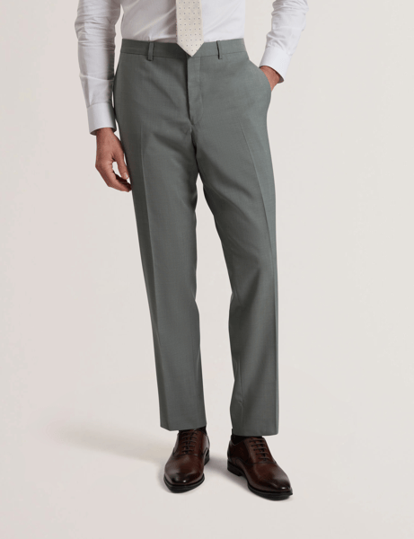 Men | Classic Wool Suit Trouser | Dark Green