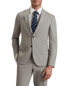 Men | Classic Wool Suit Jacket | Light Pastel Grey (V2)
