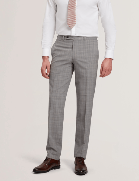 Men | Classic Wool Suit Trouser | Light Pastel Grey (V3)