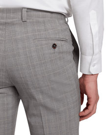 Men | Classic Wool Suit Trouser | Light Pastel Grey (V3)