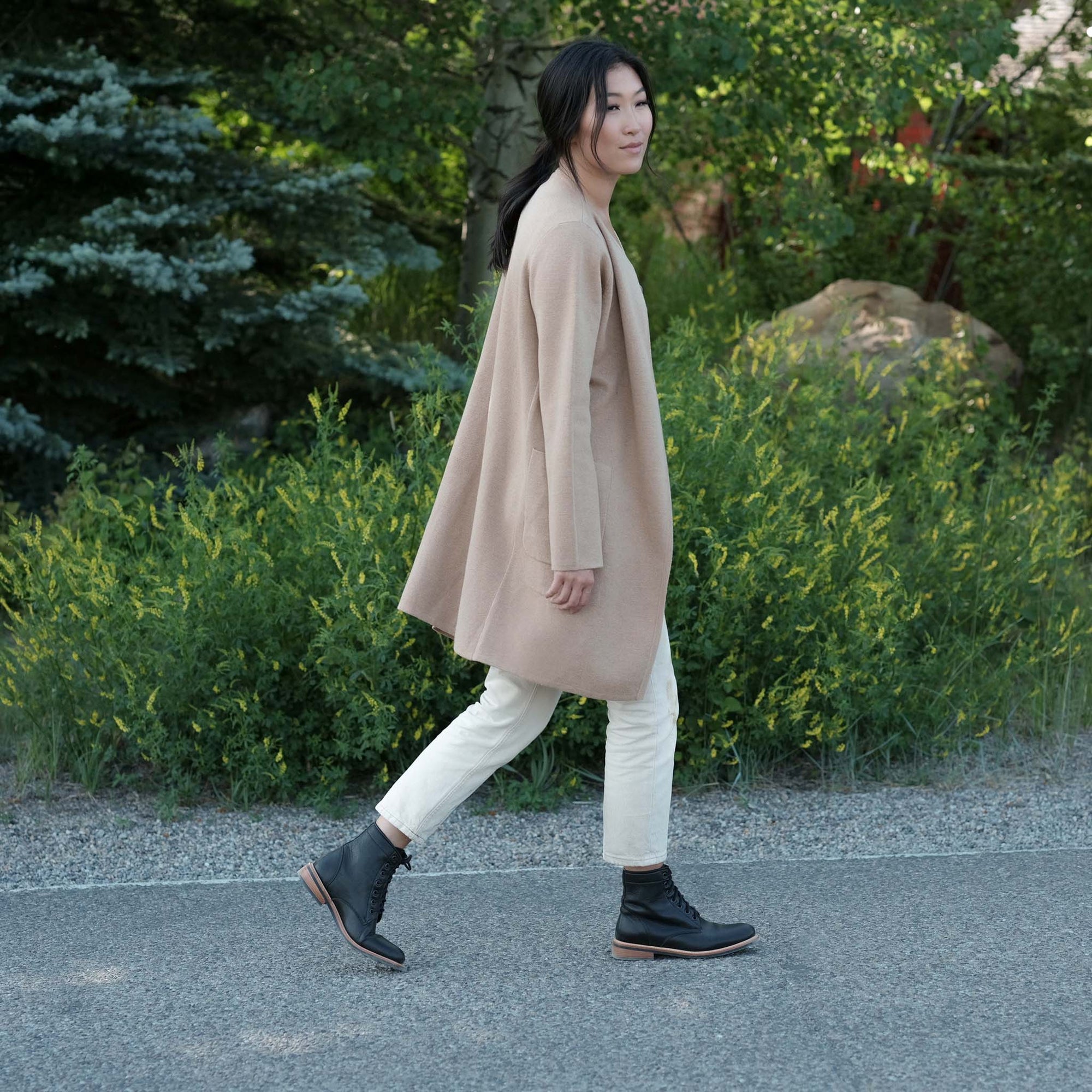 Image 2 of the All-Weather Amalia Boot Black Women's Leather Boot Nisolo