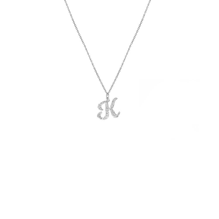 The Signature Script Pendant Necklace | 18KT Gold Vermeil