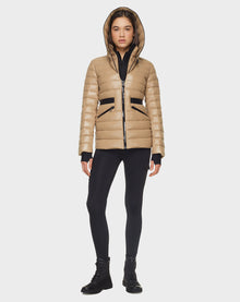 Women | MANYA Lightweight Down Jacket | Toffee