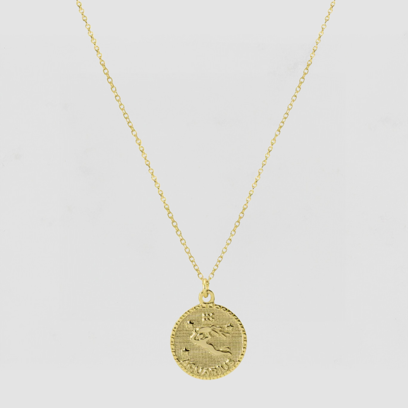 The Zodiac Medal Necklace Leo | Gold Vermeil